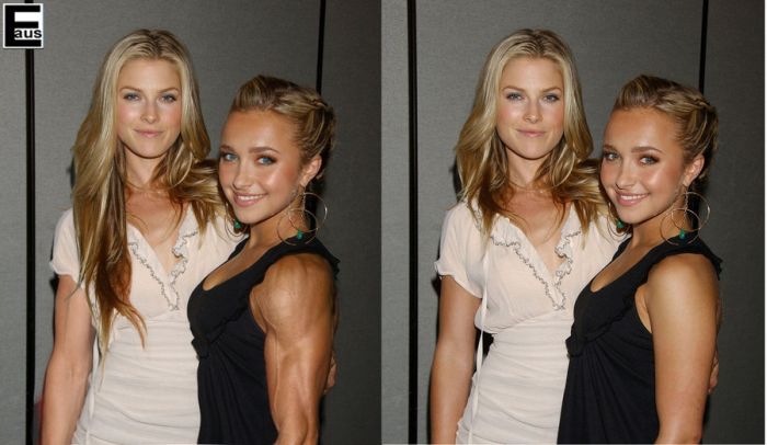 Hot Female Celebs With Weird Photoshopped Muscles (20 pics)