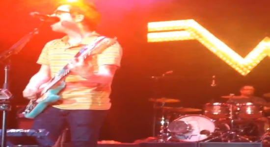 Weezer Drummer Catches Frisbee And Keeps On Playing