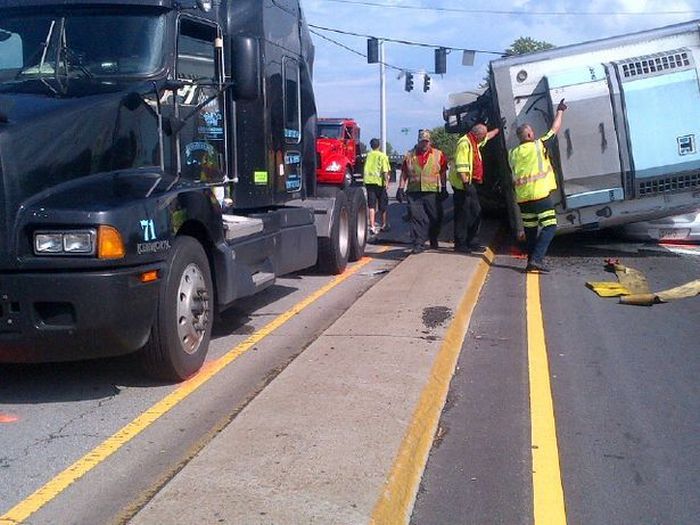 When A Car Takes On A Truck The Car Will Lose (6 pics)