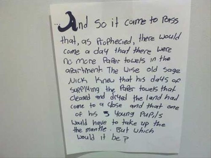 The Best Notes A Roommate Could Leave (25 pics)