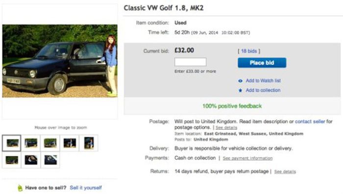 This Sex Doll Will Sell Your Car On eBay (4 pics)