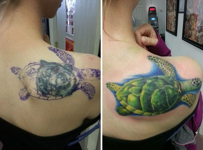 These Terrible Tattoos Turn Into Something Epic (33 pics)