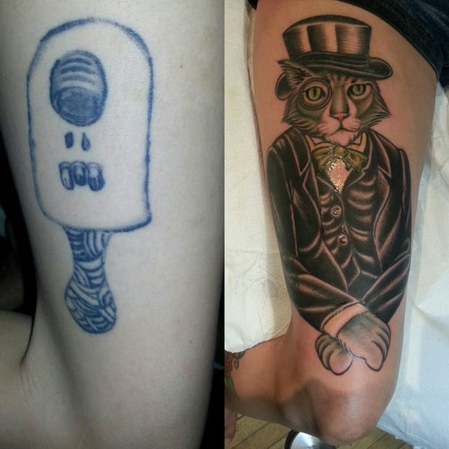 These Terrible Tattoos Turn Into Something Epic (33 pics)