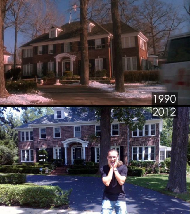 Famous Movie Sets Then And Now (16 pics)