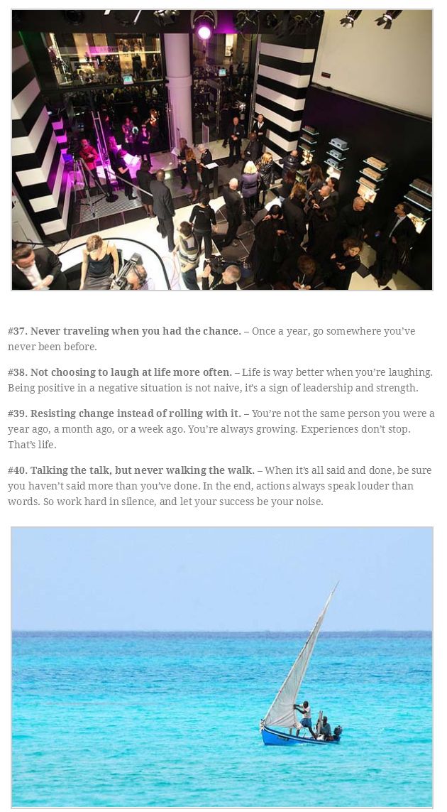 40 Things You Need To Do To Live Without Regret (10 pics)
