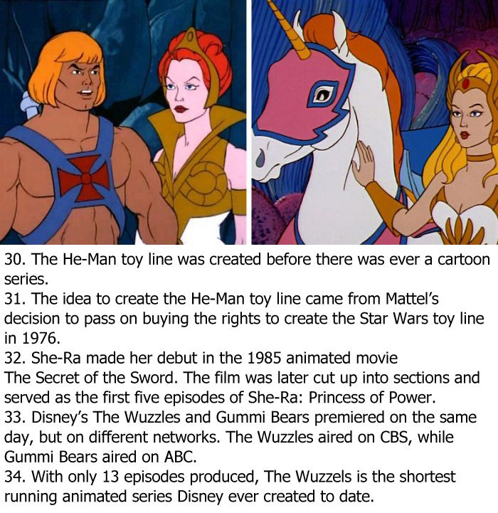 Crazy Facts About 80s Cartoons (6 pics)