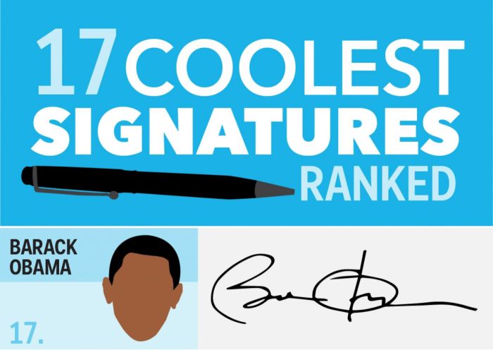 The Coolest Celebrity Signatures Of All Time