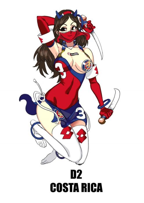 Anime Mascots For Your Favorite World Cup Teams (32 pics)
