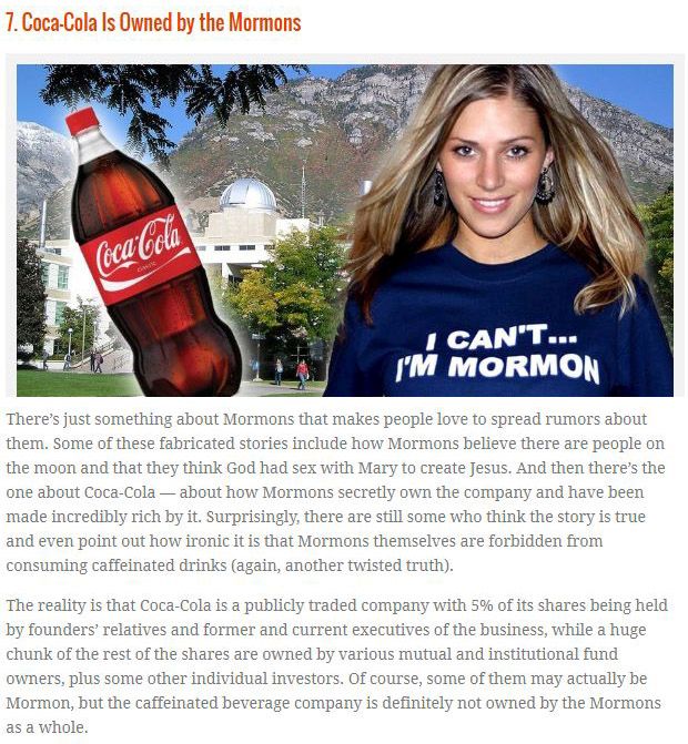 The Top 10 Lies About Coca Cola (10 pics + 2 video)