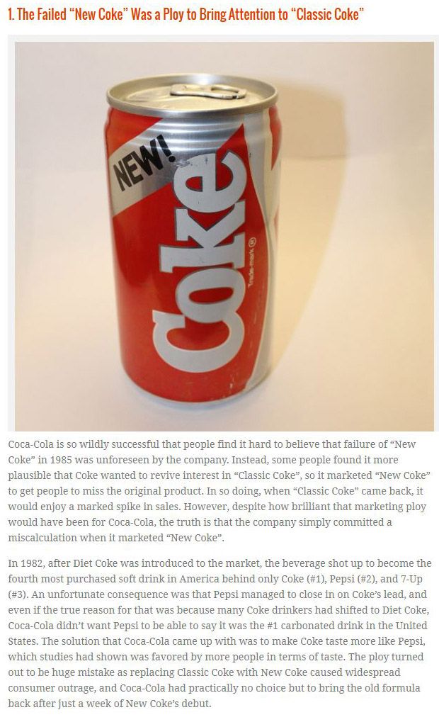 The Top 10 Lies About Coca Cola (10 pics + 2 video)