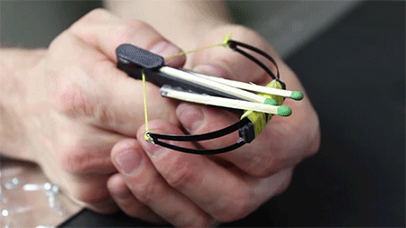 How To Build A Mini Crossbow (11 gifs)