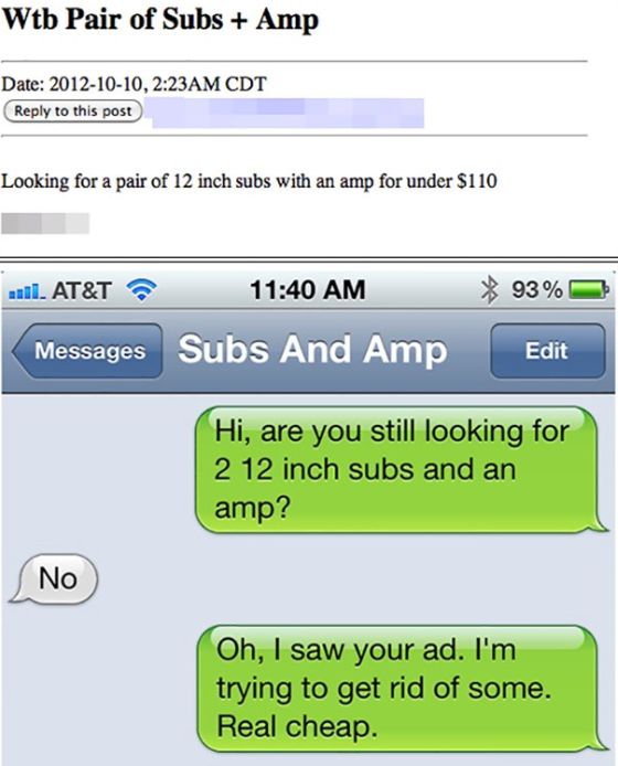 Don't Put Your Phone Number On Craigslist (5 pics)