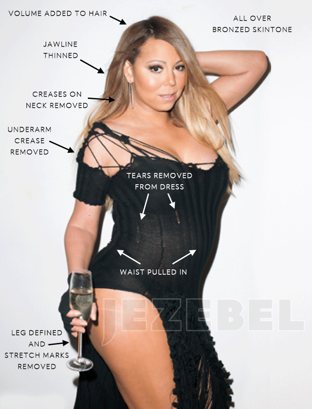 Mariah Carey Before And After Photoshop (5 pics)