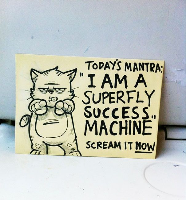 This Train Ride Comes With Some Motivational Notes (15 pics)