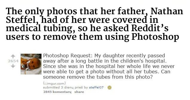 Strangers Were Asked to Photoshop a Photo of a 6-Week-Old Child (17 pics)