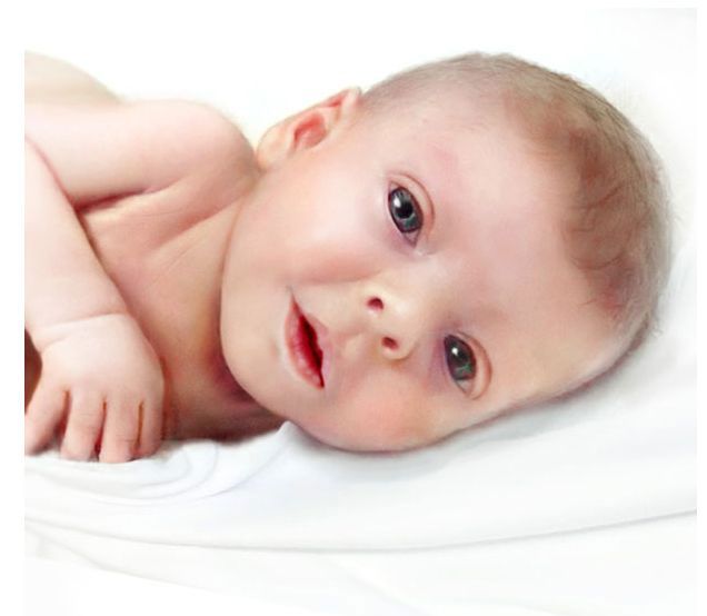 Strangers Were Asked to Photoshop a Photo of a 6-Week-Old Child (17 pics)