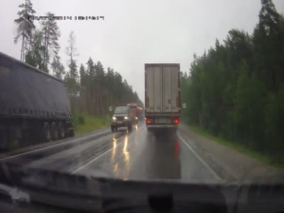 Driver Avoids A Tanker Truck Collision