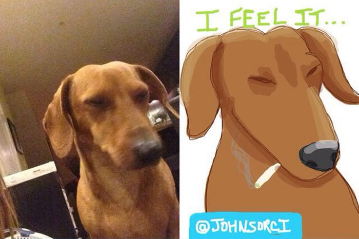 Selfies As Drawn By Strangers (26 pics)