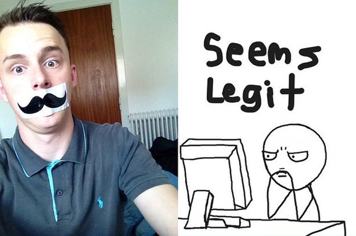 Selfies As Drawn By Strangers (26 pics)