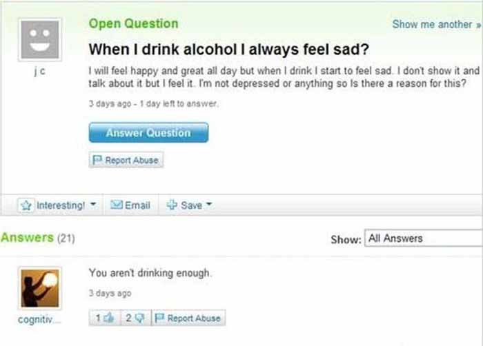 Eight Ridiculously Hilarious Yahoo Answers