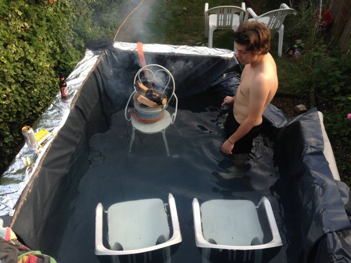Homemade DIY Hot Tub (22 pics)