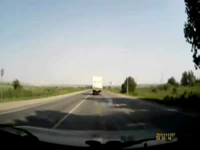 Driver's Reaction Helps Prevent Head On Collision