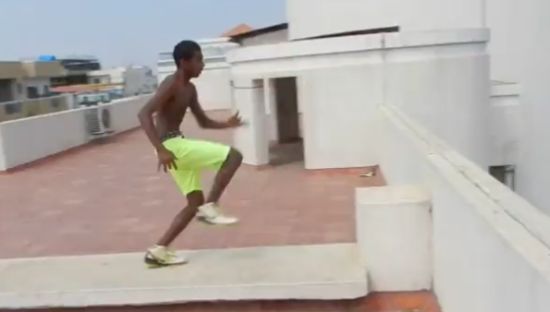 Insane Pool Jump From The Roof Of A Building