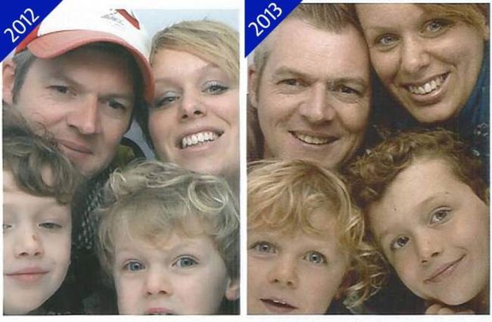 The Same Photo Booth Picture Every Year For 13 Years (7 pics)