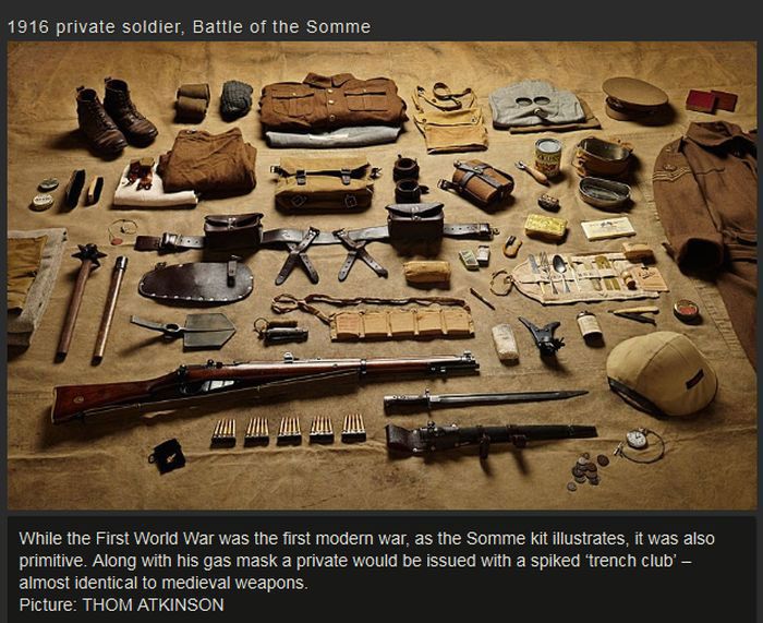 War Soldiers' Kits Back In The Day (10 pics)