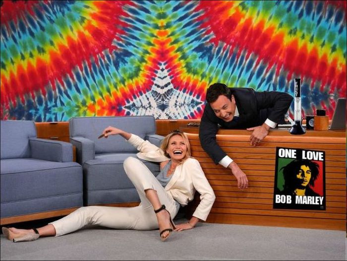 Cameron Diaz And Jimmy Fallon Turn Into A Meme (22 pics)