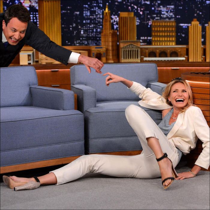 Cameron Diaz And Jimmy Fallon Turn Into A Meme (22 pics)