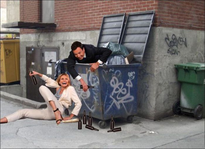 Cameron Diaz And Jimmy Fallon Turn Into A Meme (22 pics)