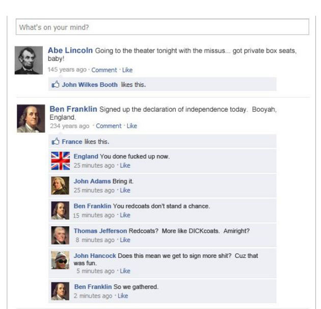 If Historical Events Had Facebook Statuses (12 pics)