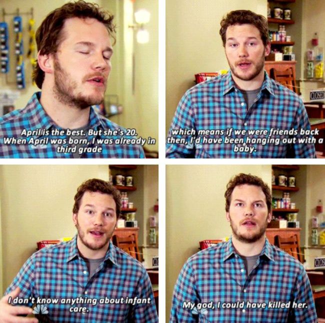 Great Moments From Chris Pratt's Andy Dwyer (24 pics)