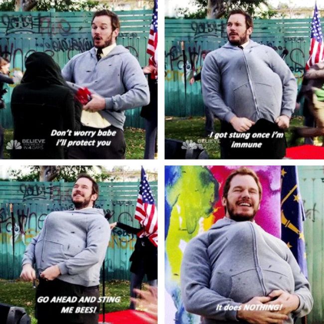 Great Moments From Chris Pratt's Andy Dwyer (24 pics)