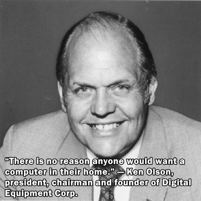 Famous People That Got The Future Wrong (25 pics)