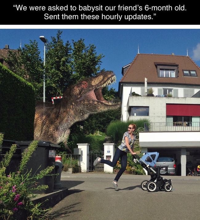 Hilarious Babysitter Photoshops (5 pics)