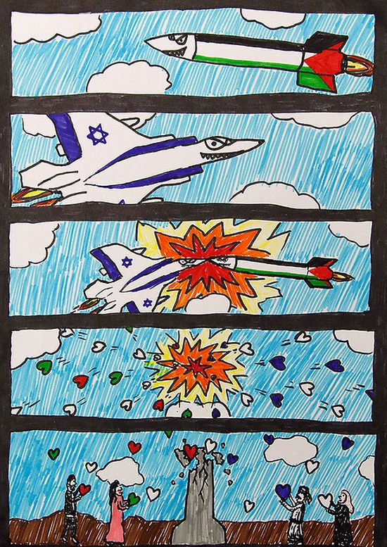 11 Year Old Israeli Boy Expresses Himself Through Art (2 pics)
