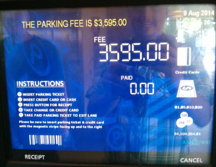Most Expensive Parking Ever (2 pics)