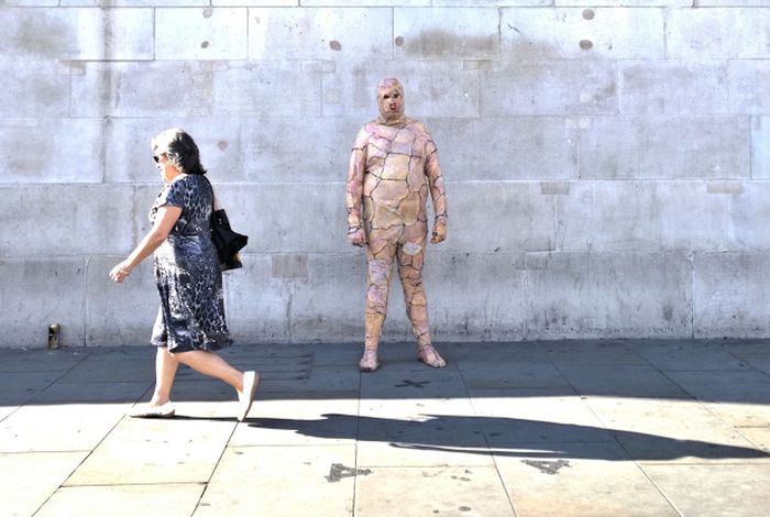 Man Walks Around Town In Chicken Skin Suit (15 pics)