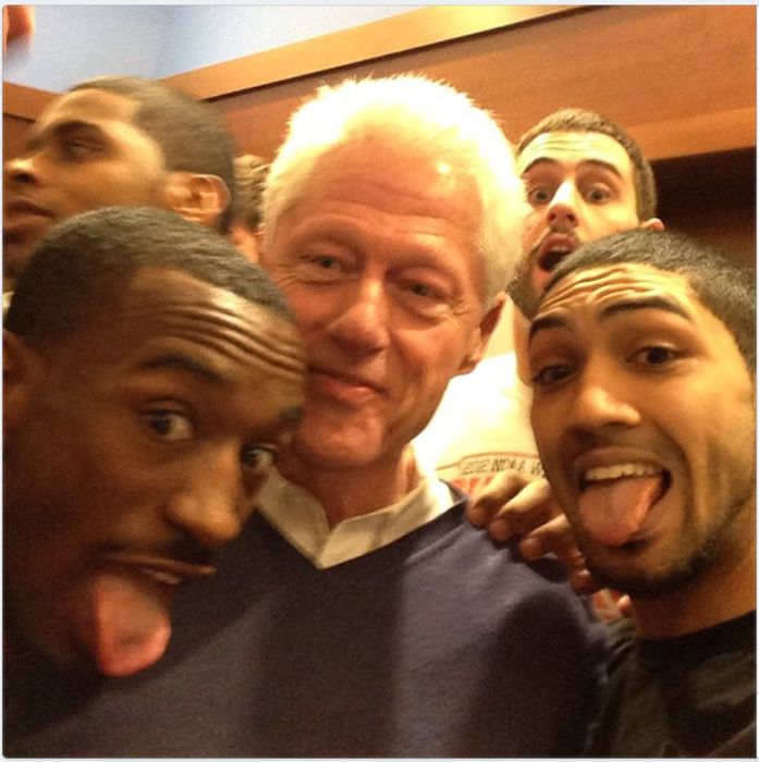 Bill Clinton Is The Commander In Chief Of Selfies (18 pics)