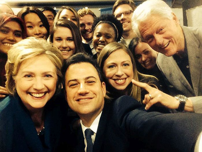 Bill Clinton Is The Commander In Chief Of Selfies (18 pics)