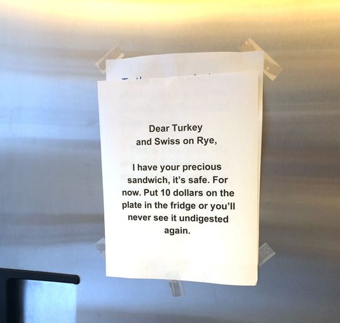 Epic Office Battle Over A Turkey Sandwich (14 pics)