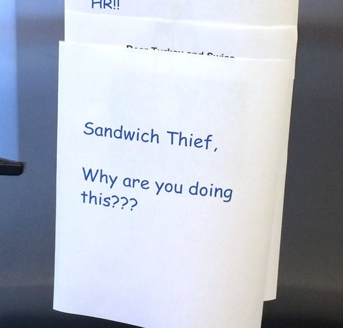 Epic Office Battle Over A Turkey Sandwich (14 pics)