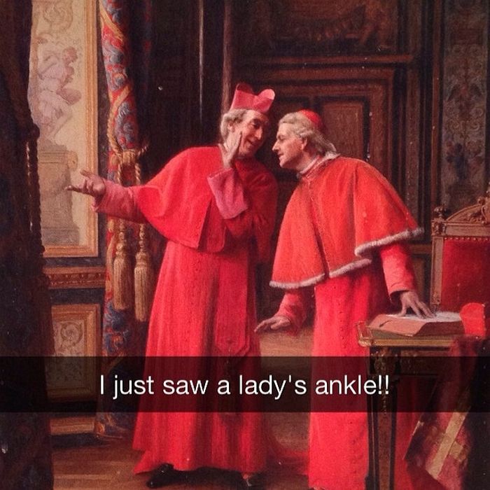 Famous Works Of Art Get The Snapchat Treatment (35 pics)