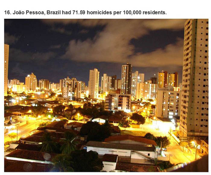 The 25 Most Dangerous Cities On Planet Earth (25 pics)
