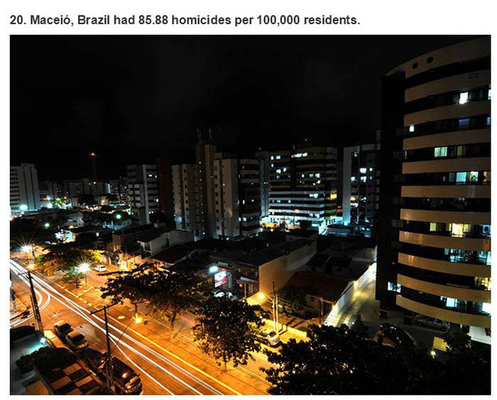 The 25 Most Dangerous Cities On Planet Earth (25 pics)