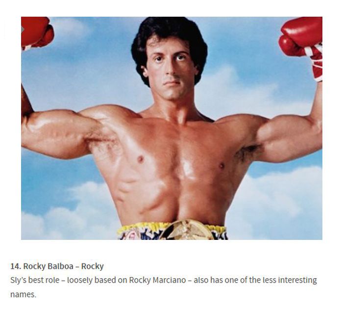 Sylvester Stallone’s 15 Best Character Names Ever (15 pics)