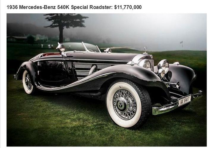 The 26 Most Expensive Cars Ever Sold At An Auction (26 pics)