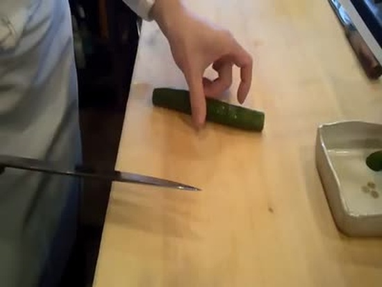 Cutting A Cucumber Like A Boss